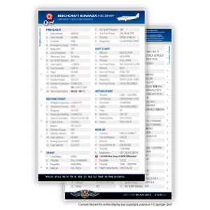 Qref Checklist - Card Version - Beech Bonanza A36 28HP